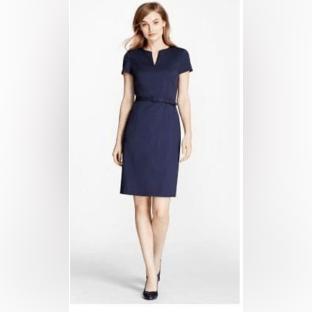 Brooks Brothers Navy Sheath Dress